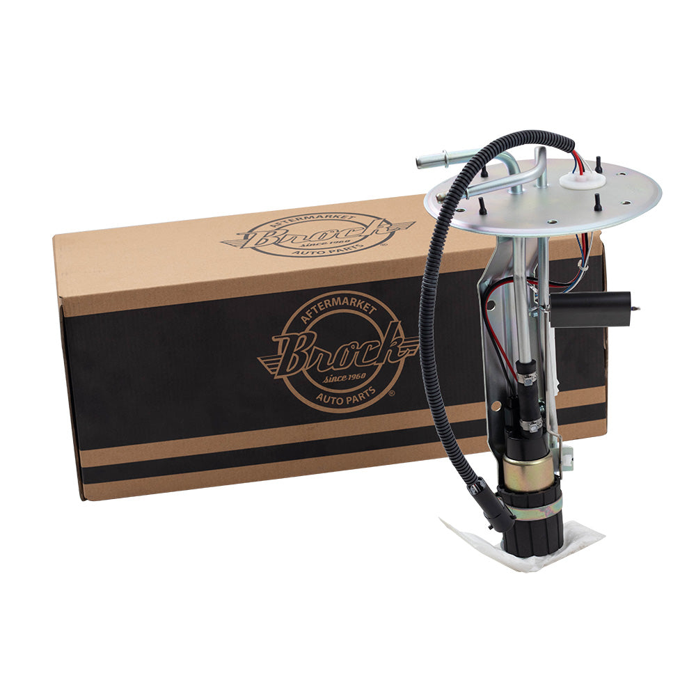 Brock Replacement Fuel Pump with Sending Unit Assembly Compatible with 1997-1998 F150 F250 Light Duty Pickup Truck XL3Z 9H307 CB E2221S