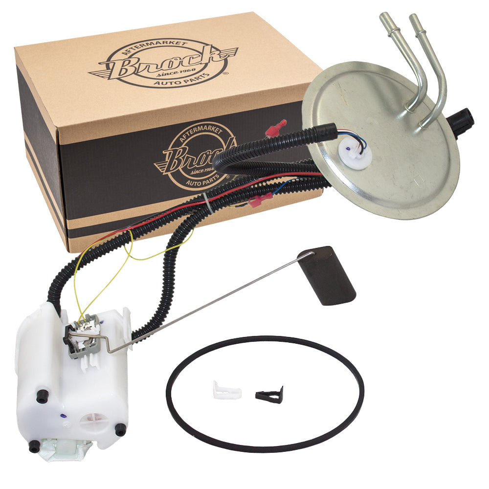 Brock Replacement Center Tank Fuel Pump Module Assembly Compatible with 1999-2004 F250 F350 F450 Super Duty Pickup Truck Chassis Cab 142" / 156" Wheel Base