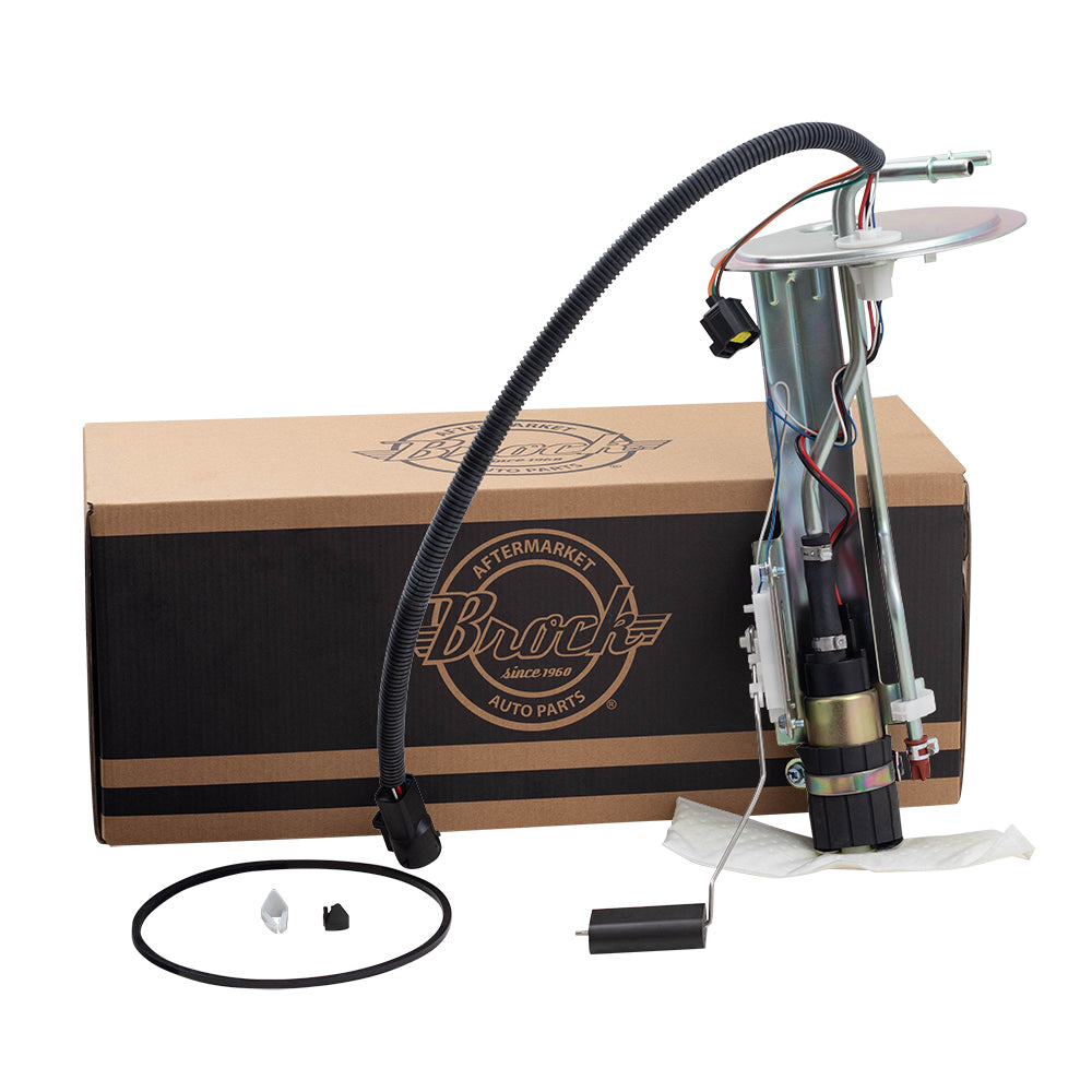 Brock Replacement Fuel Pump w/ Sending Unit Assembly Compatible with 1999-2002 Expedition 1999 Navigator w/ Rear-Wheel drive XL1Z 9H307 CC E2252S
