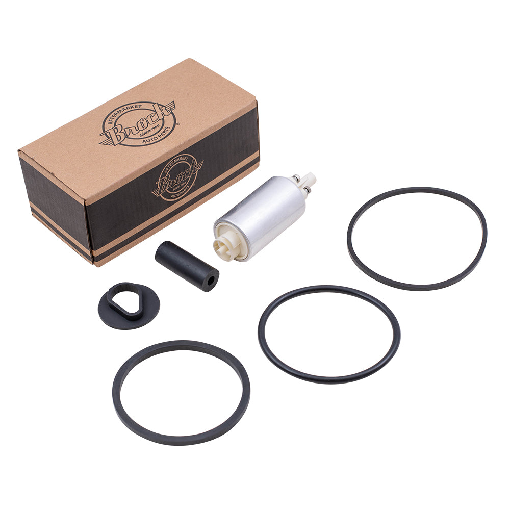 Brock Replacement In-Tank Electric Fuel Pump w/ Installation Kit Compatible with 86-91 DeVille Eldorado Fleetwood Seville E-Series F-Series 240 260 740 940 E2487