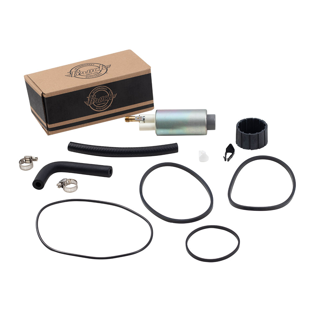 Brock Replacement Electric Fuel Pump w/ Installation Kit Compatible with 1990-1997 Ranger Pickup Truck E9DZ9H307A E2001