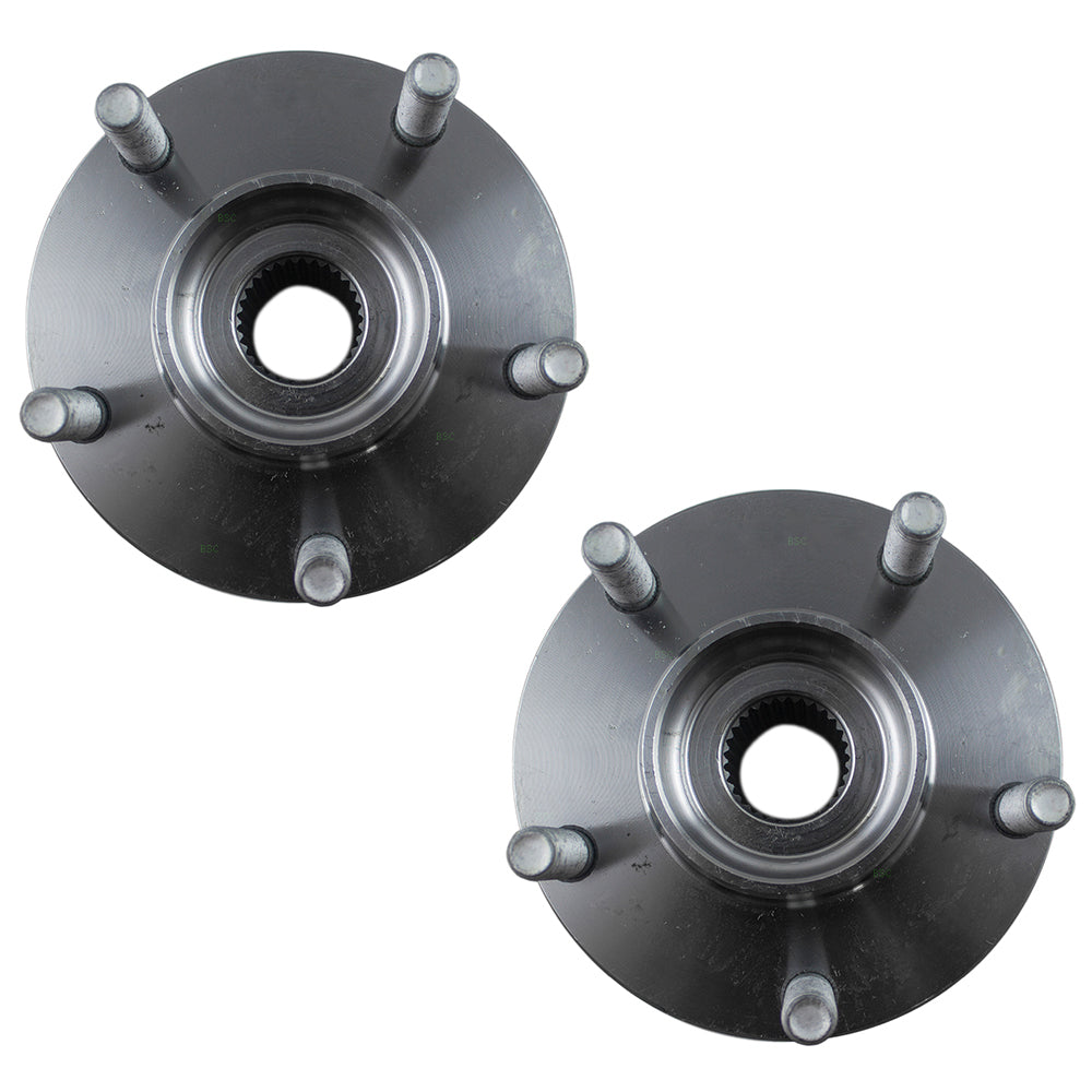 Brock Replacement Pair Set Front Wheel Hub & Bearing Repair Kits Compatible with 00-01 I30 02-04 I35 02-06 Altima 00-08 Maxima 40210-3Z000 HA590600K