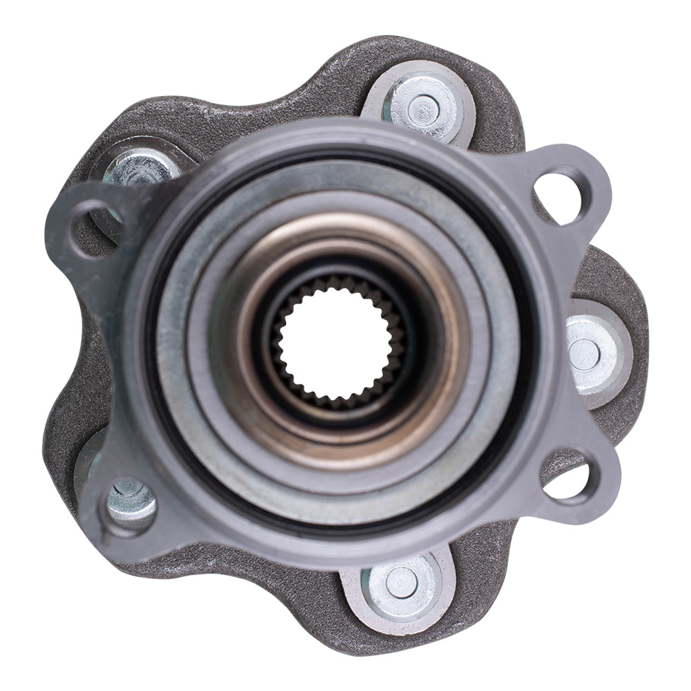 Brock Replacement Set Rear Hubs with Wheel Bearings Compatible with 2008-2013 Rogue 2014-2015 Rogue Select All-Wheel Drive