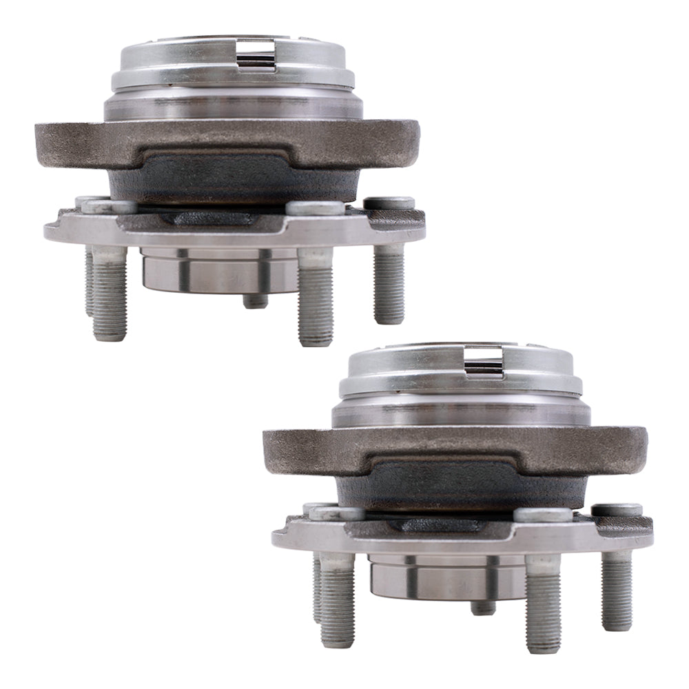 Brock Replacement Set Front Hubs with Wheel Bearings Compatible with 2009-2014 Murano