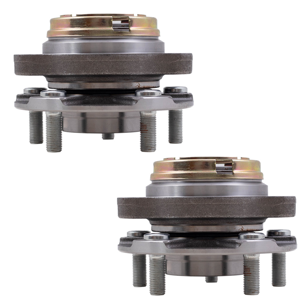 Brock Replacement Pair Front Hubs & Bearings Compatible with 2003 2004 2005 2006 2007 Murano