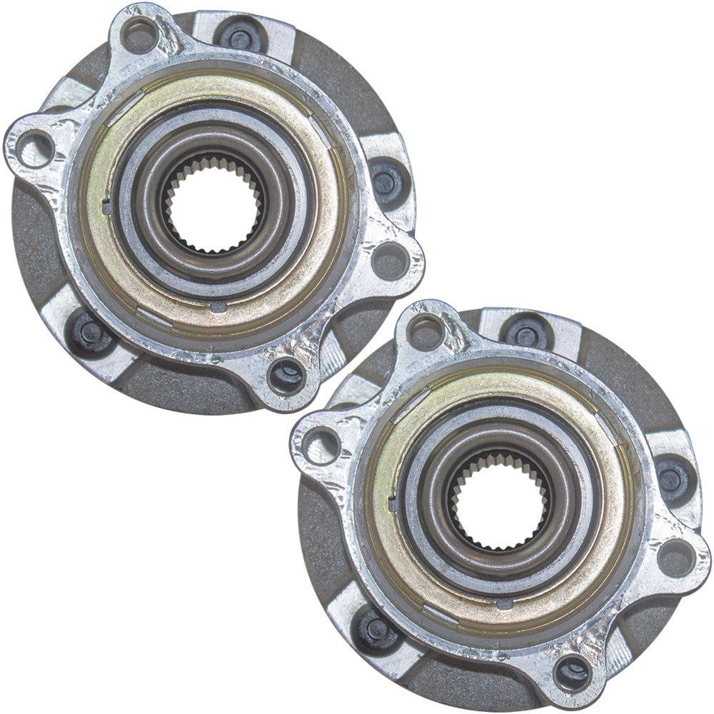 Brock Replacement for Pair Set Front Wheel Hub Bearings Compatible with 07-12 Altima Sedan 2.5L 40202-JA010 HA590250 513294