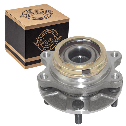 Brock Replacement for Front Wheel Hub Bearing Assembly Compatible with 07-12 Altima Sedan 2.5L 40202-JA010 HA590250 513294