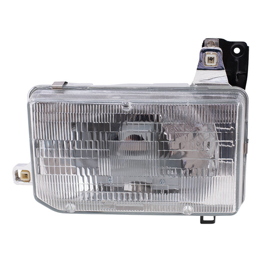 Brock Replacement Drivers Composite Headlight Headlamp Compatible with 87-95 Pathfinder Pickup Truck SUV B6060-41G00