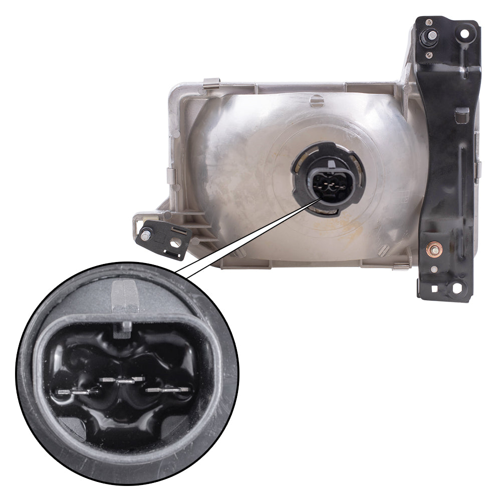 Passengers Headlight Assembly for Nissan Pathfinder Pickup Truck