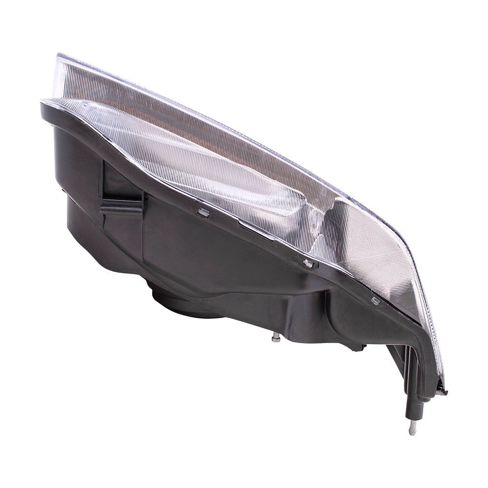 Drivers Headlight Assembly for 00-01 Nissan Maxima - Chrome Bezel