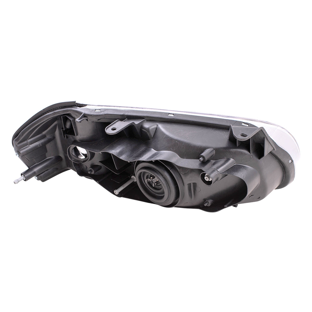 Drivers Headlight Assembly for 00-01 Nissan Maxima - Chrome Bezel