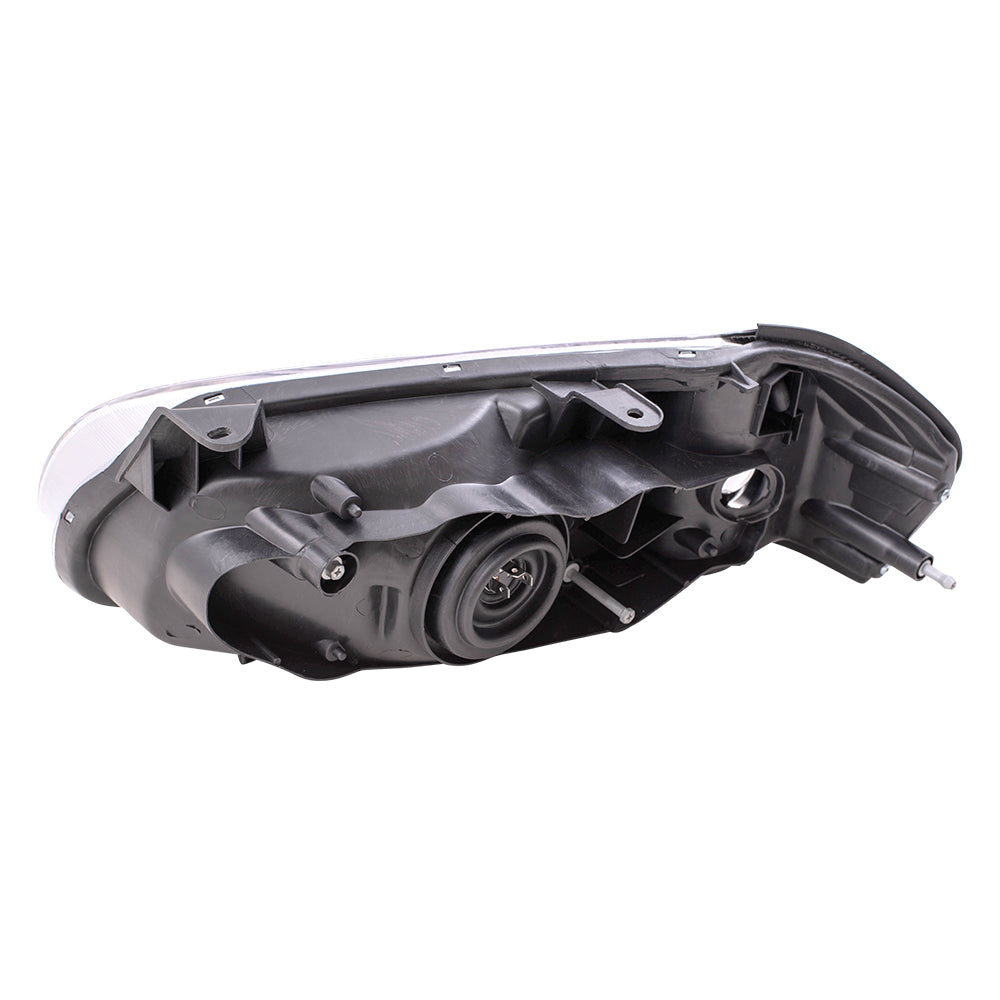 Brock Replacement Passengers Headlight Headlamp with Chrome Bezel Compatible with 00-01 Maxima 26010-2Y925