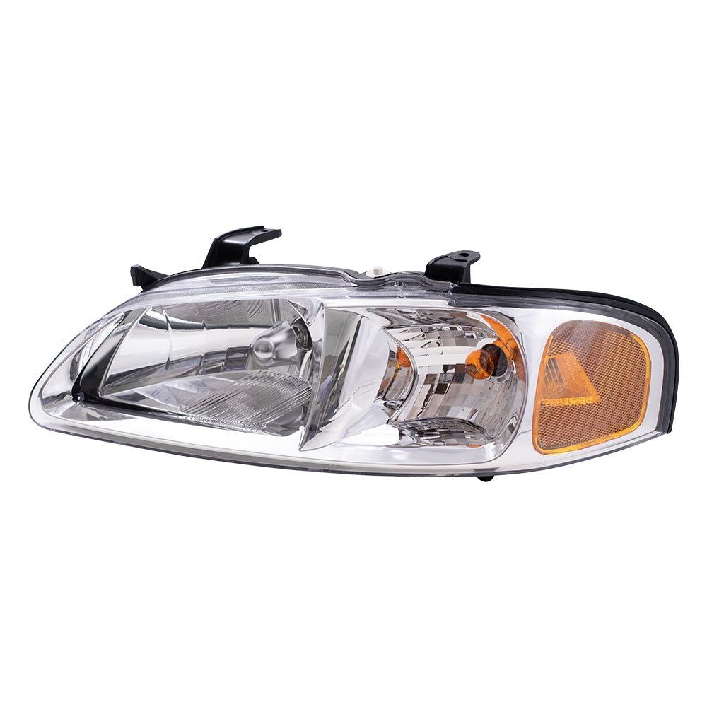 Brock Replacement Drivers Headlight Headlamp Compatible with 00-01 Sentra 26060-5M026