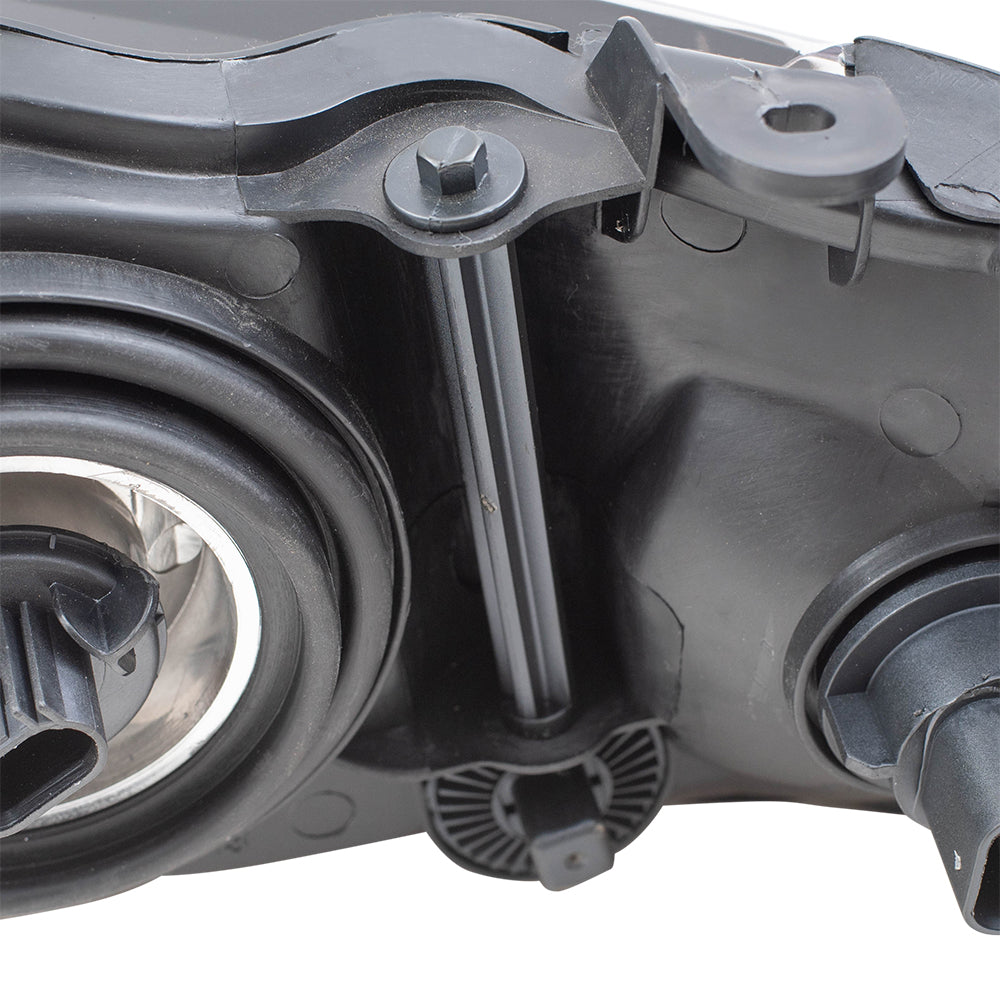Brock Replacement Driver and Passenger Halogen Headlights with Chrome Housing Compatible with 2004-2006 Sentra 26060-6Z525 26010-6Z525