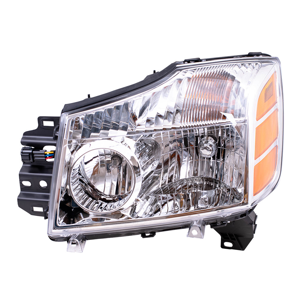 Drivers Headlight Headlamp for 04-07 Nissan Armada Titan Pickup Truck 260607S026