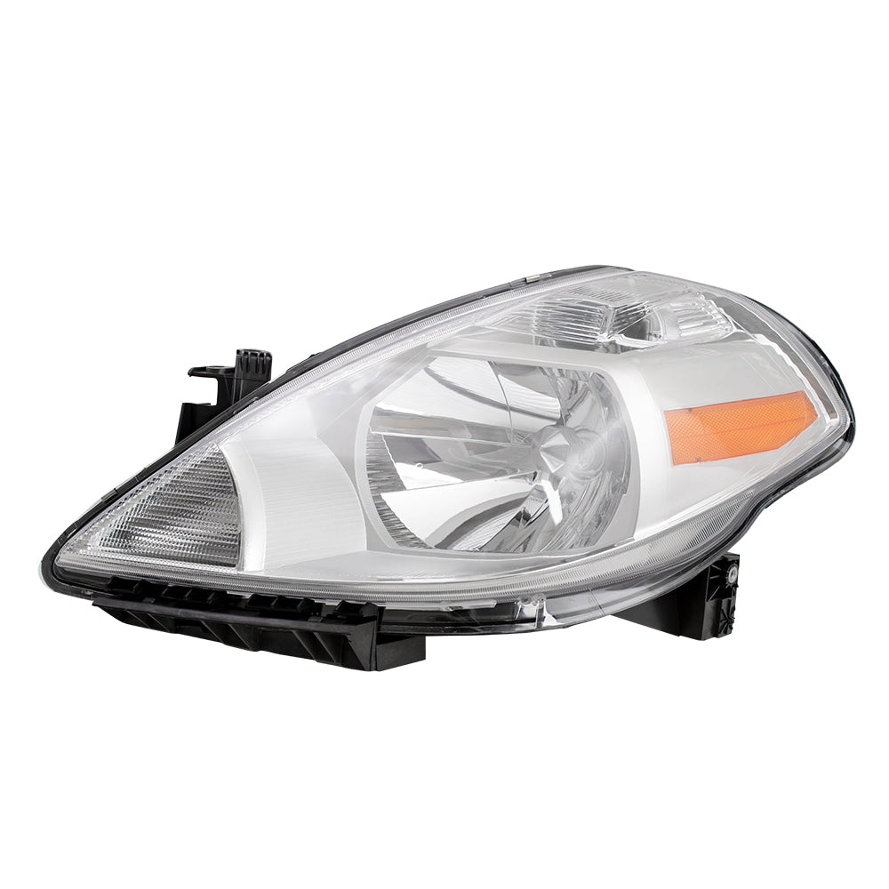 Drivers Halogen Headlamp Assembly for 07-11 Nissan Versa Sedan & 07-12 Hatchback