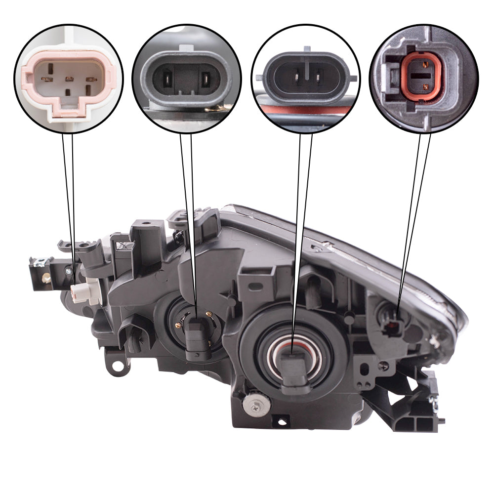 2009-2014 Nissan Murano Halogen Combination Headlight Assembly RH