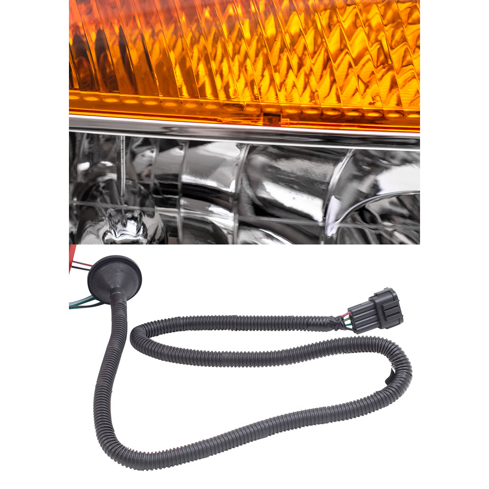 Brock Replacement Headlights with Tail Lights Compatible with 2008-2015 Titan Pickup Truck without Utility Bed