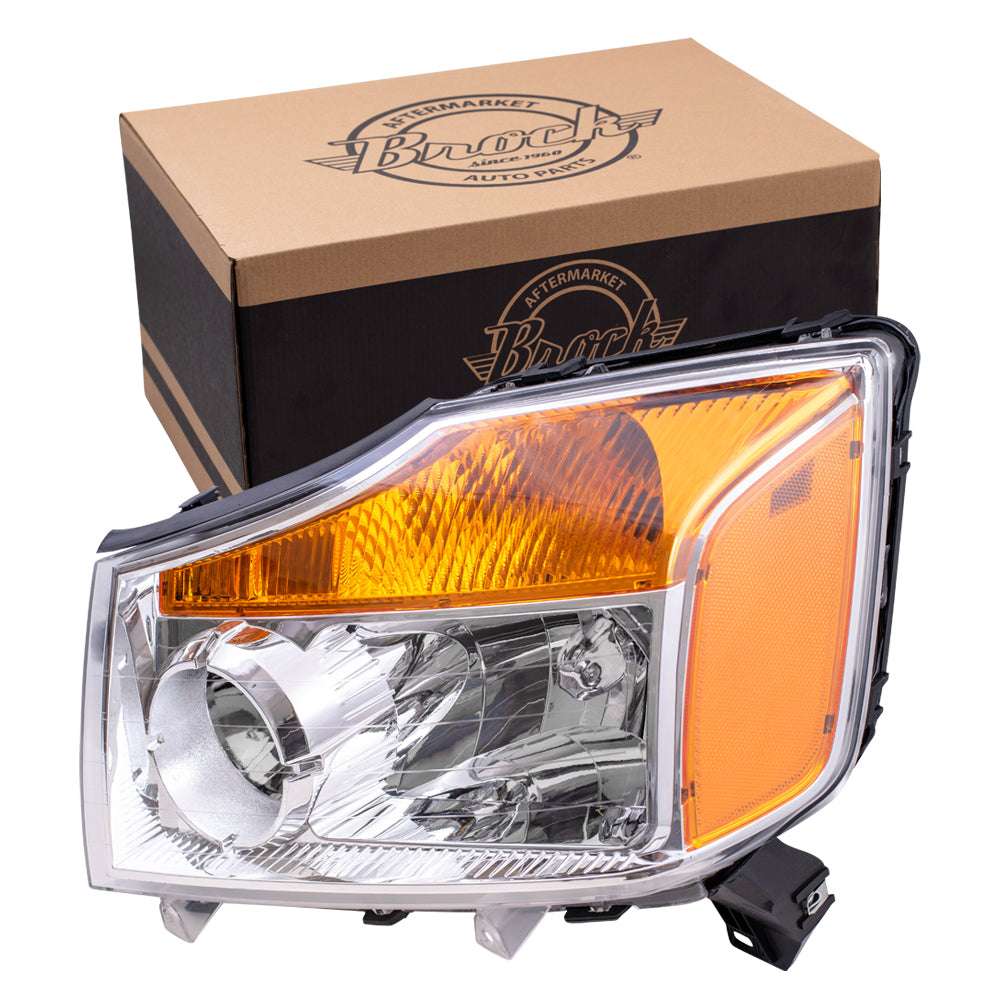 Drivers Headlight Headlamp Assembly for 08-15 Nissan Titan Truck 260609FF0A