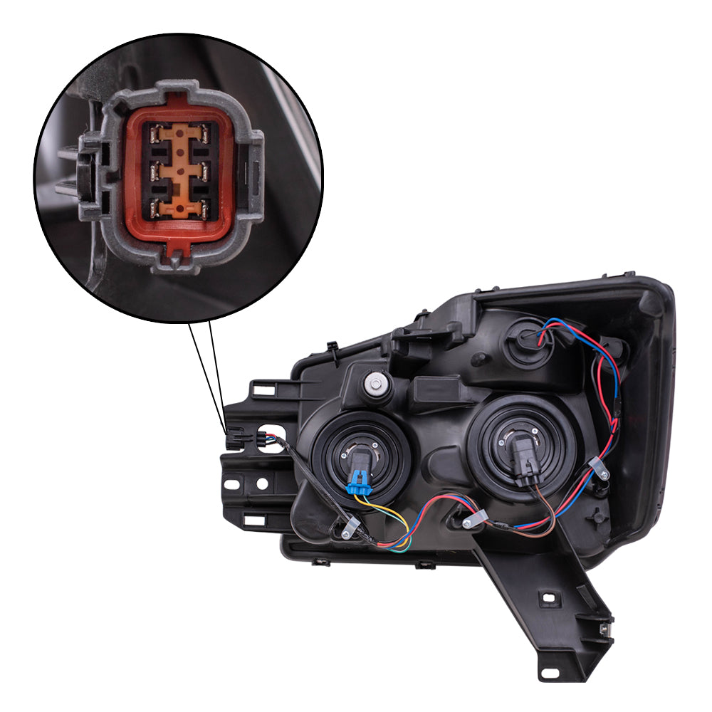 Drivers Headlight Headlamp Assembly for 08-15 Nissan Titan Truck 260609FF0A