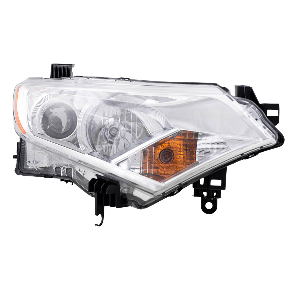 Brock Replacement Set Driver and Passenger Halogen Headlights Compatible with 2012-2017 Quest