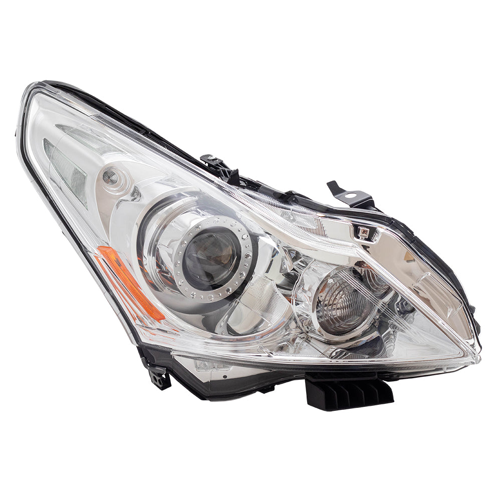 Brock HID Headlight for Infiniti G37 Sedan G25 Q40 Passenger Clear Lens 260101NM0C
