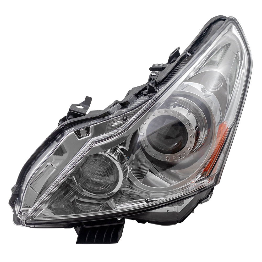 Brock HID Headlight for Infiniti G37 Sedan G25 Q40 Driver Smoked Lens Lamp 260601NM1D