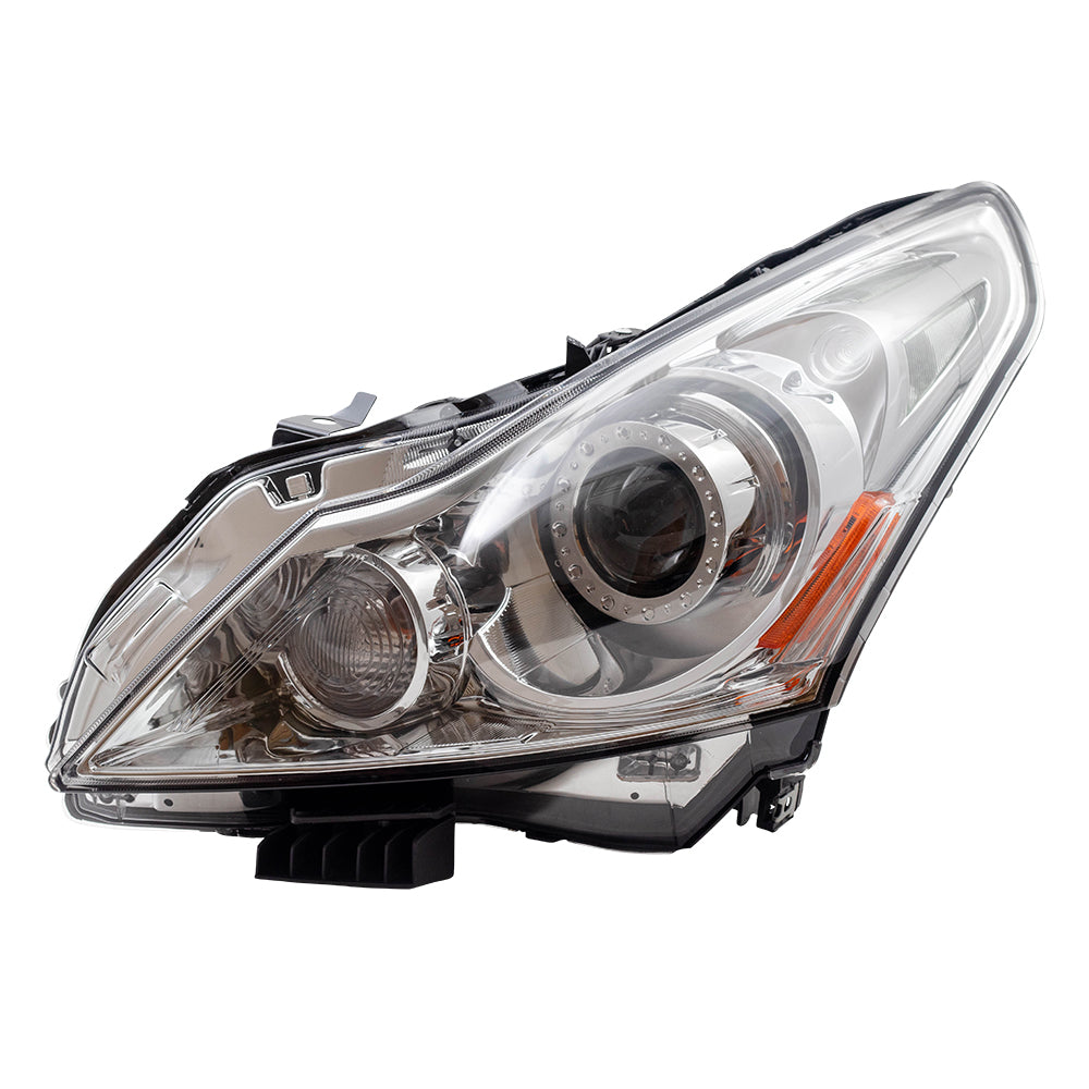 Brock HID Headlight for Infiniti G37 Sedan G25 Q40 Driver Smoked Lens Lamp 260601NM1D