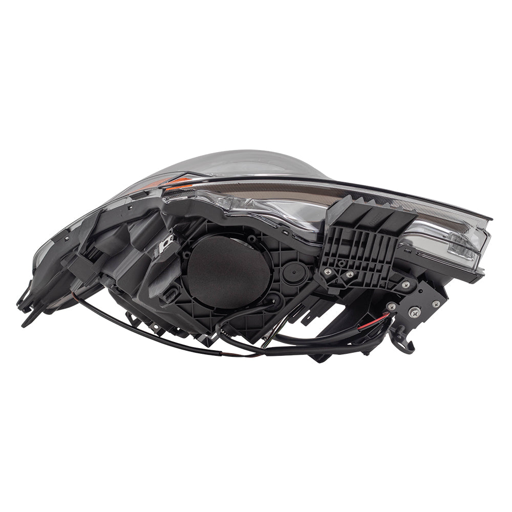 Brock Replacement Passenger HID Headlight with Smoked Lens Compatible with 2010-2013 G37 Sedan