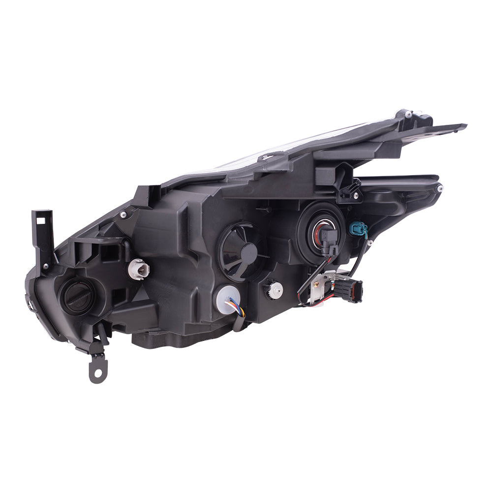 Brock Replacement Driver's and Passenger's Halogen Headlights Compatible with 2015 2016 Murano 26060-5AA9A 26010-5AA9A