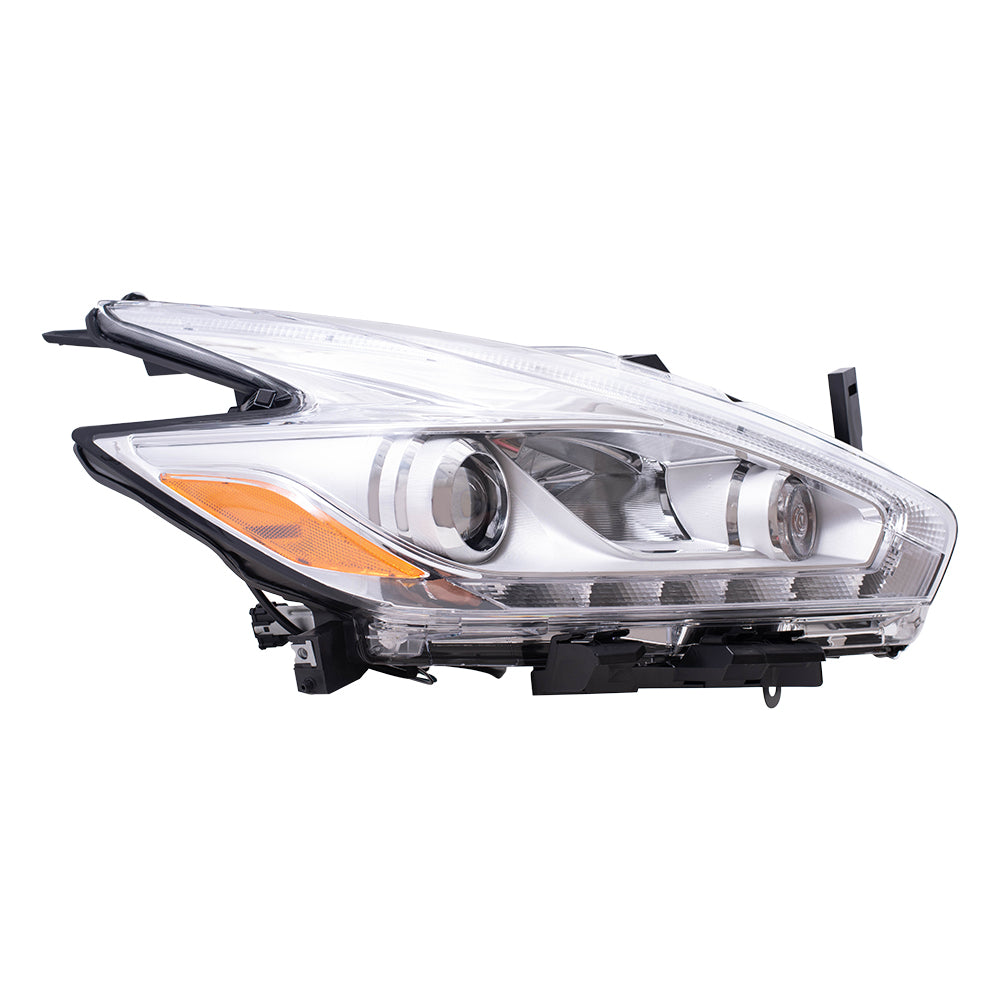 Brock Replacement Passenger's Halogen Headlight Compatible with 2017 Murano 26010-5AA9C
