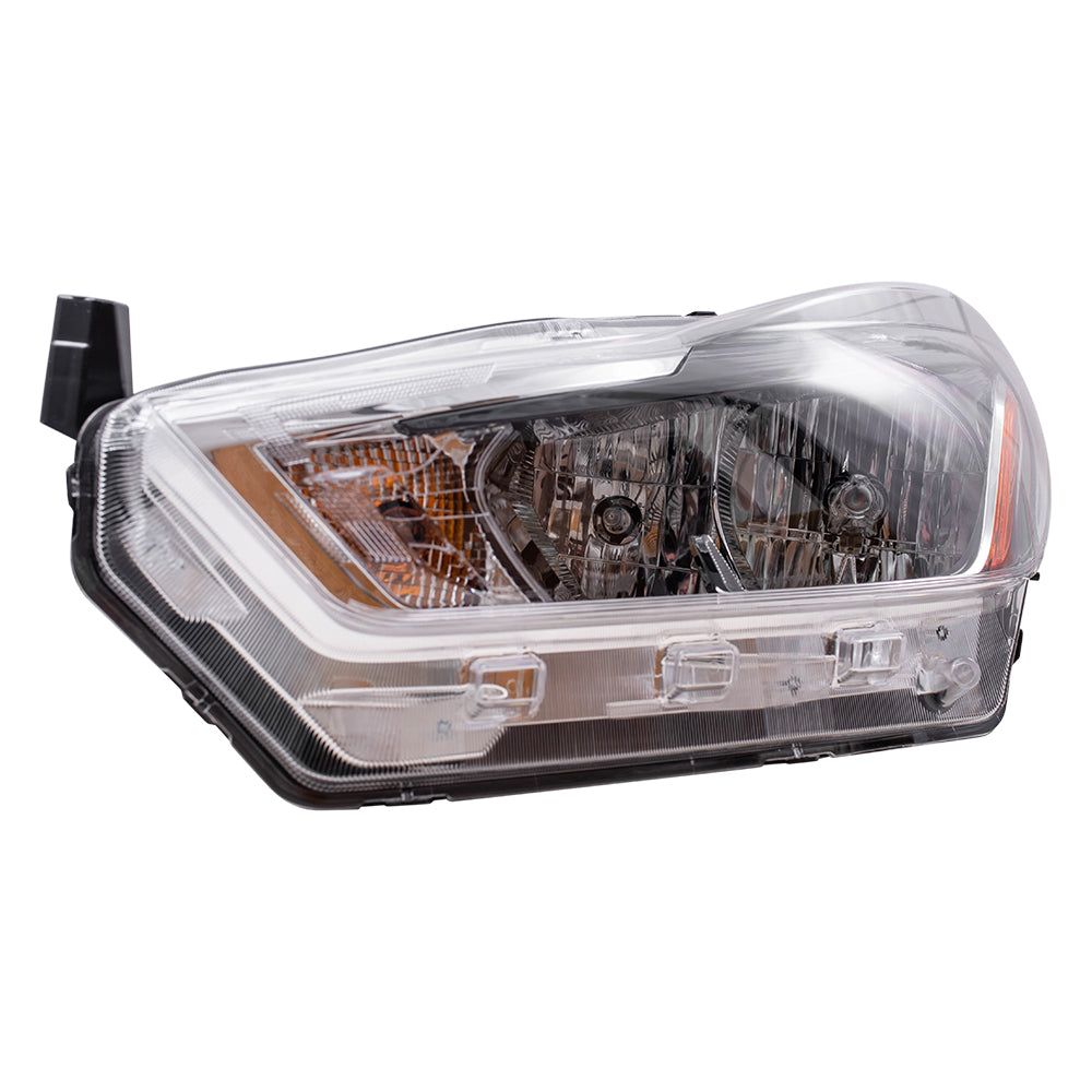 Brock Replacement Driver Side Halogen Combination Headlight Assembly Compatible with 2018-2020 Kicks S/SV