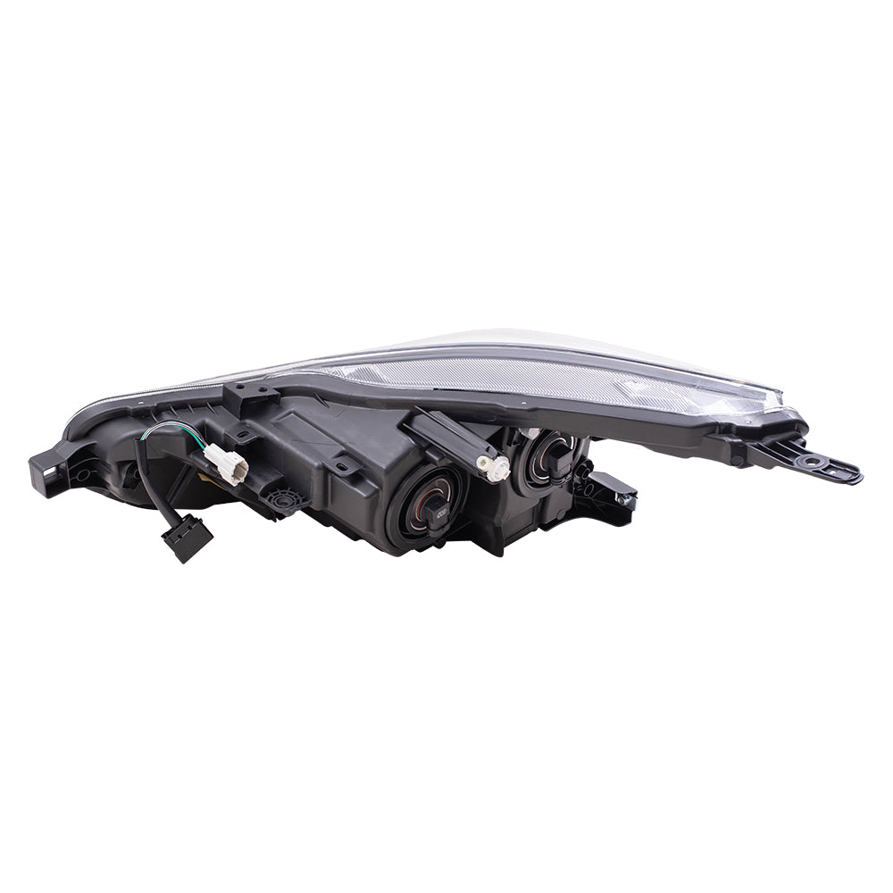 Brock Replacement Driver and Passenger Side Halogen Combination Headlight Assemblies Compatible with 2020 Versa