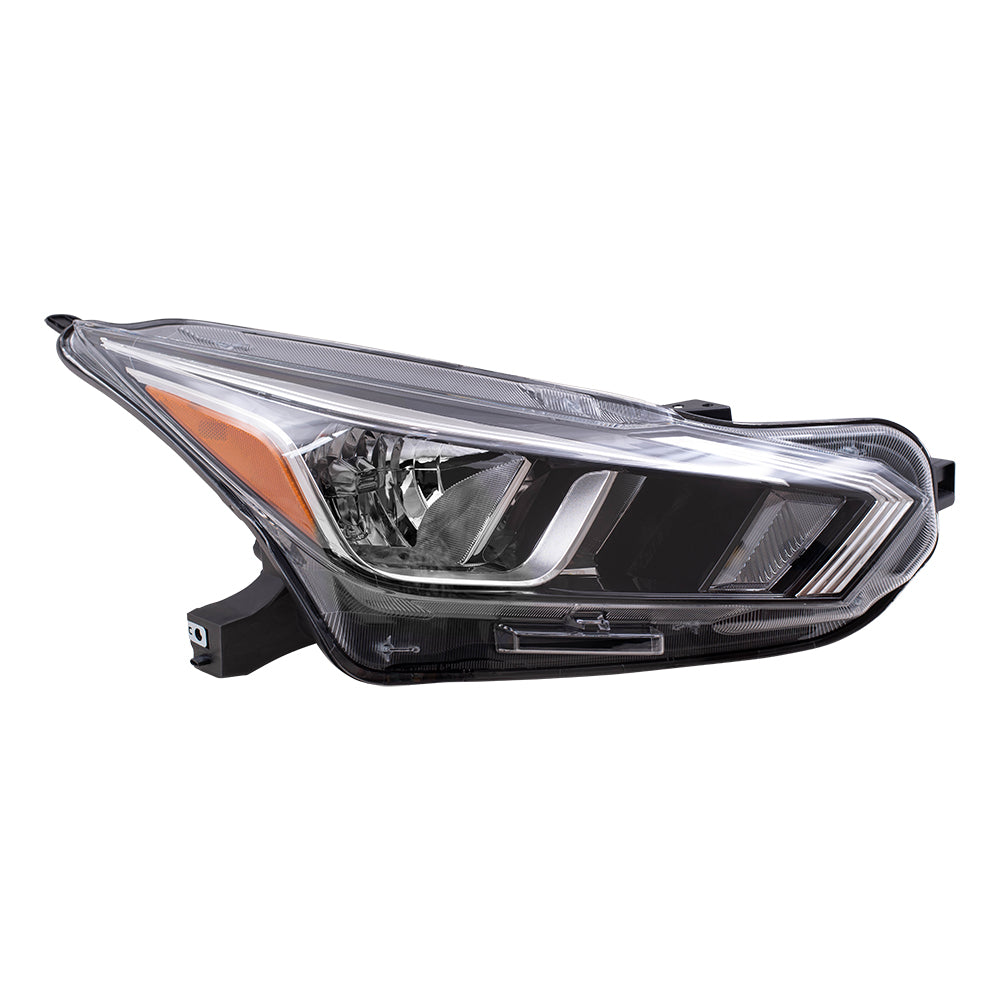Brock Replacement Passenger Side Halogen Combination Headlight Assembly Compatible with 2020 Versa