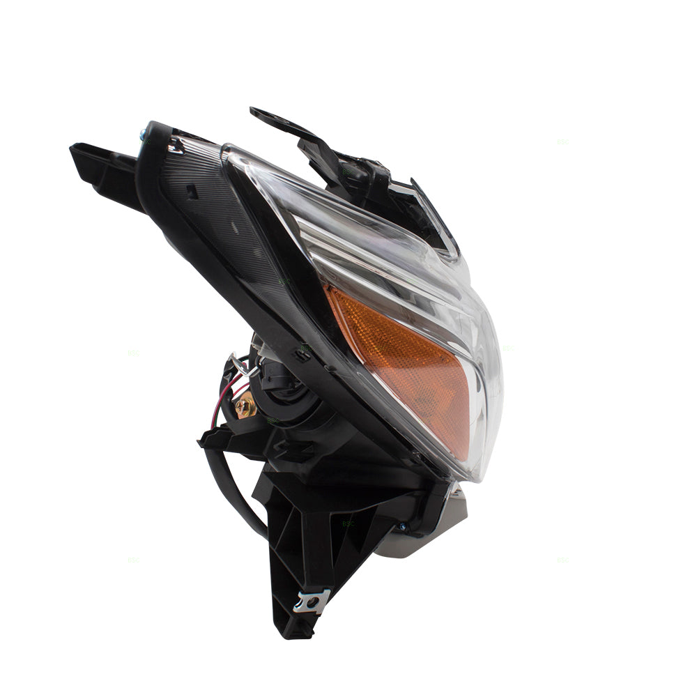 Brock Replacement Halogen Headlamp for 2016-2018 Altima Sedan Passenger Right w/ Chrome Housing Compatible with 260109HS0A