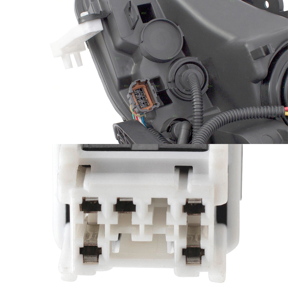 Brock Aftermarket Replacement Driver Left Passenger Right Headlight and Tail Light Assembly 4 Piece Set Compatible With 2016-2019 Nissan Sentra