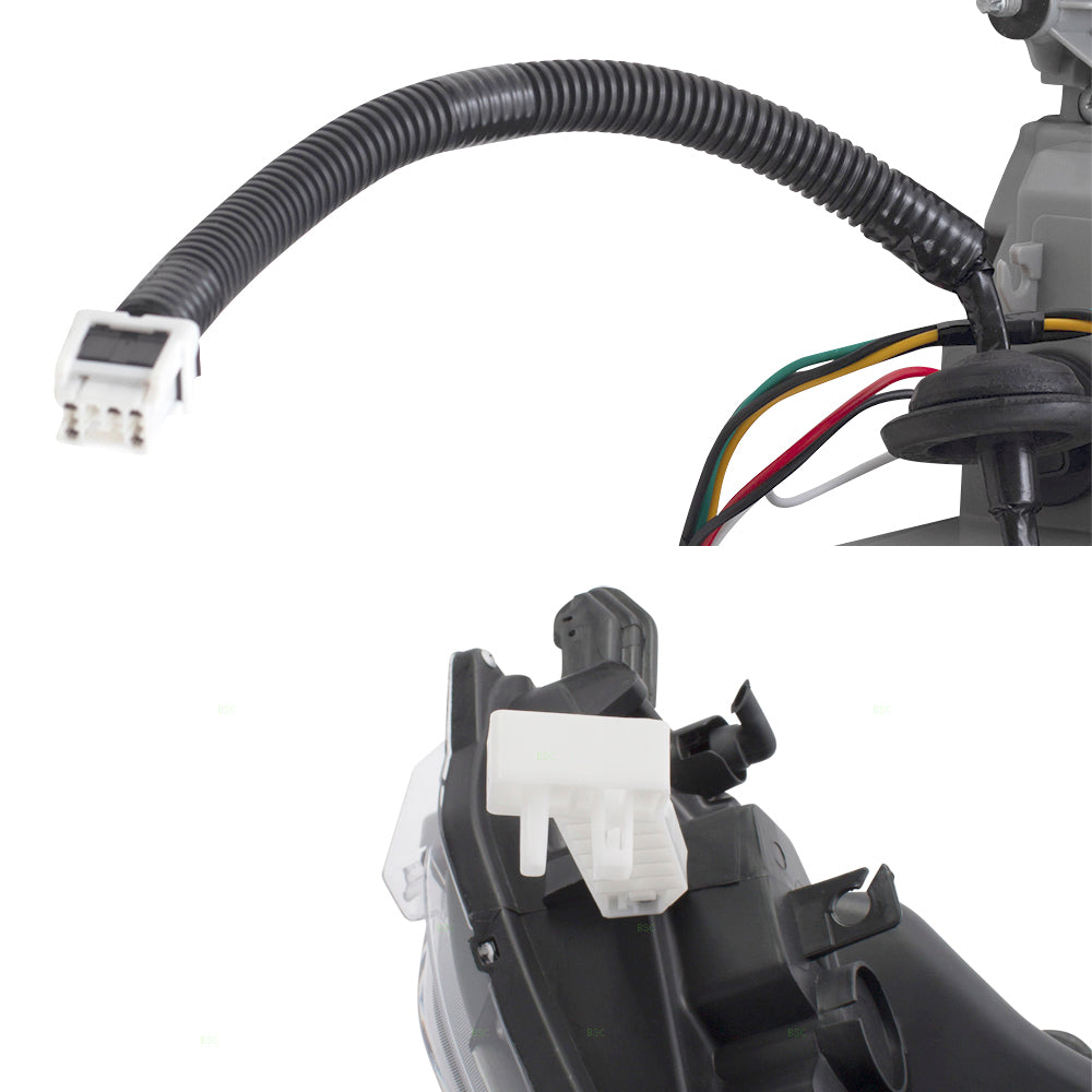 Brock Aftermarket Replacement Driver Left Passenger Right Headlight and Tail Light Assembly 4 Piece Set Compatible With 2016-2019 Nissan Sentra