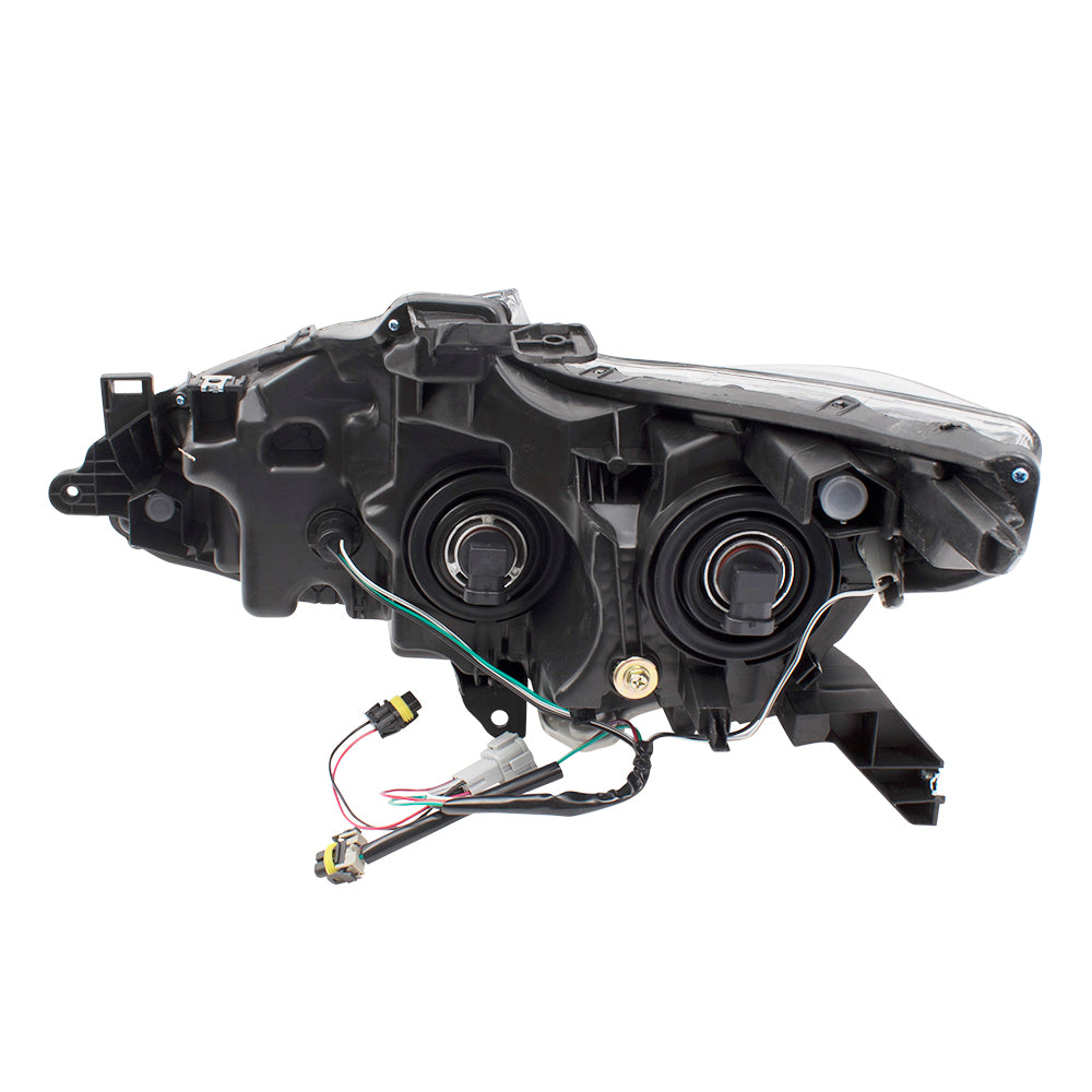 Brock Replacement Passengers Halogen Headlight Headlamp w/ Black Housing Compatible with 16-18 Altima 260109HS4B