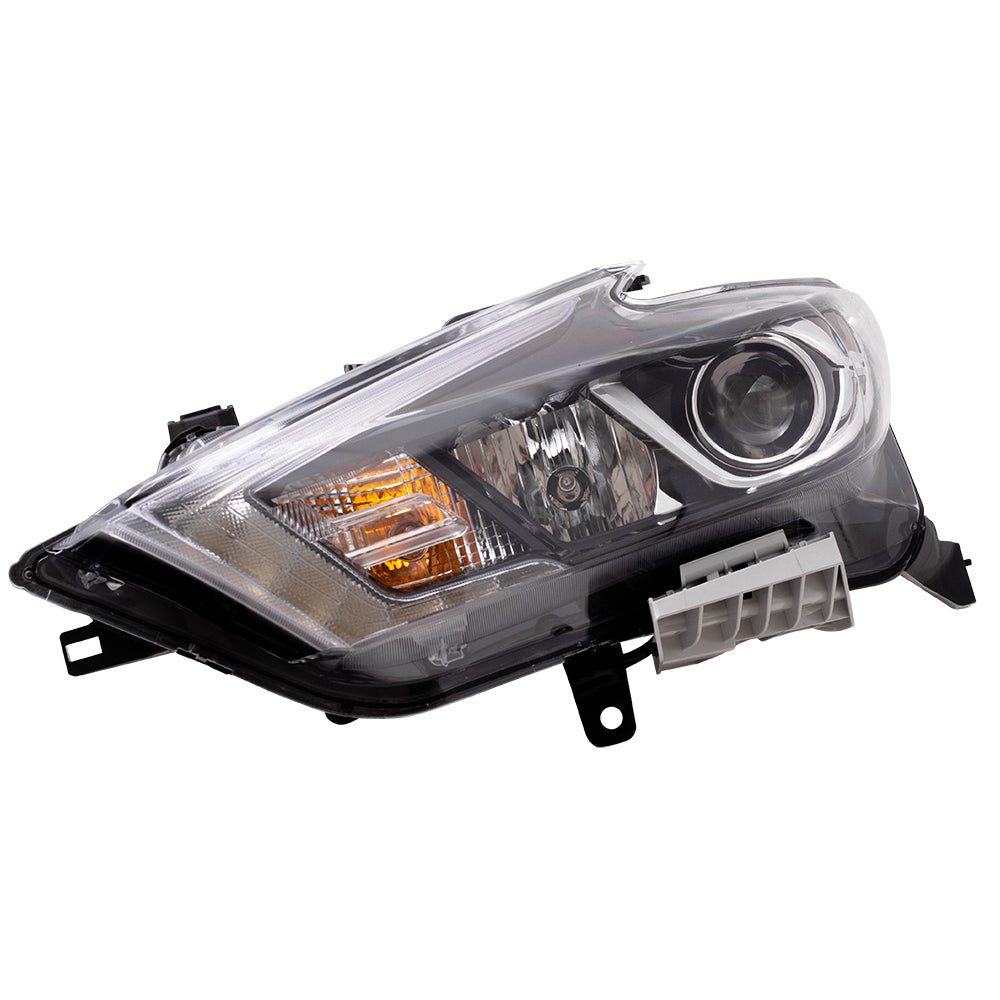 Brock Replacement Headlight Assembly Halogen Headlamp Driver Compatible with 2016-2018 Maxima S SV SL 260604RF0B 26060-4RF0B