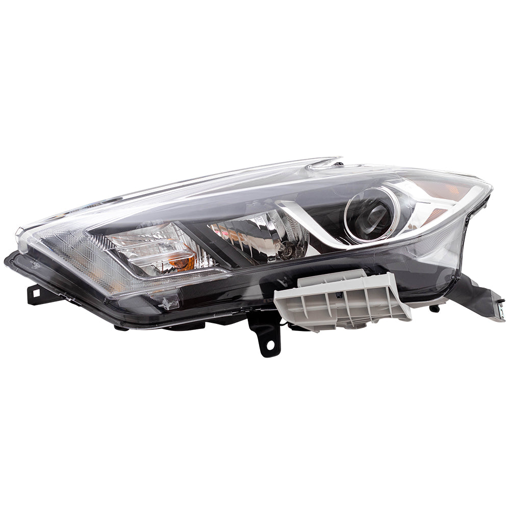 Brock Replacement Headlight Assembly Halogen Headlamp Driver Compatible with 2016-2018 Maxima S SV SL 260604RF0B 26060-4RF0B
