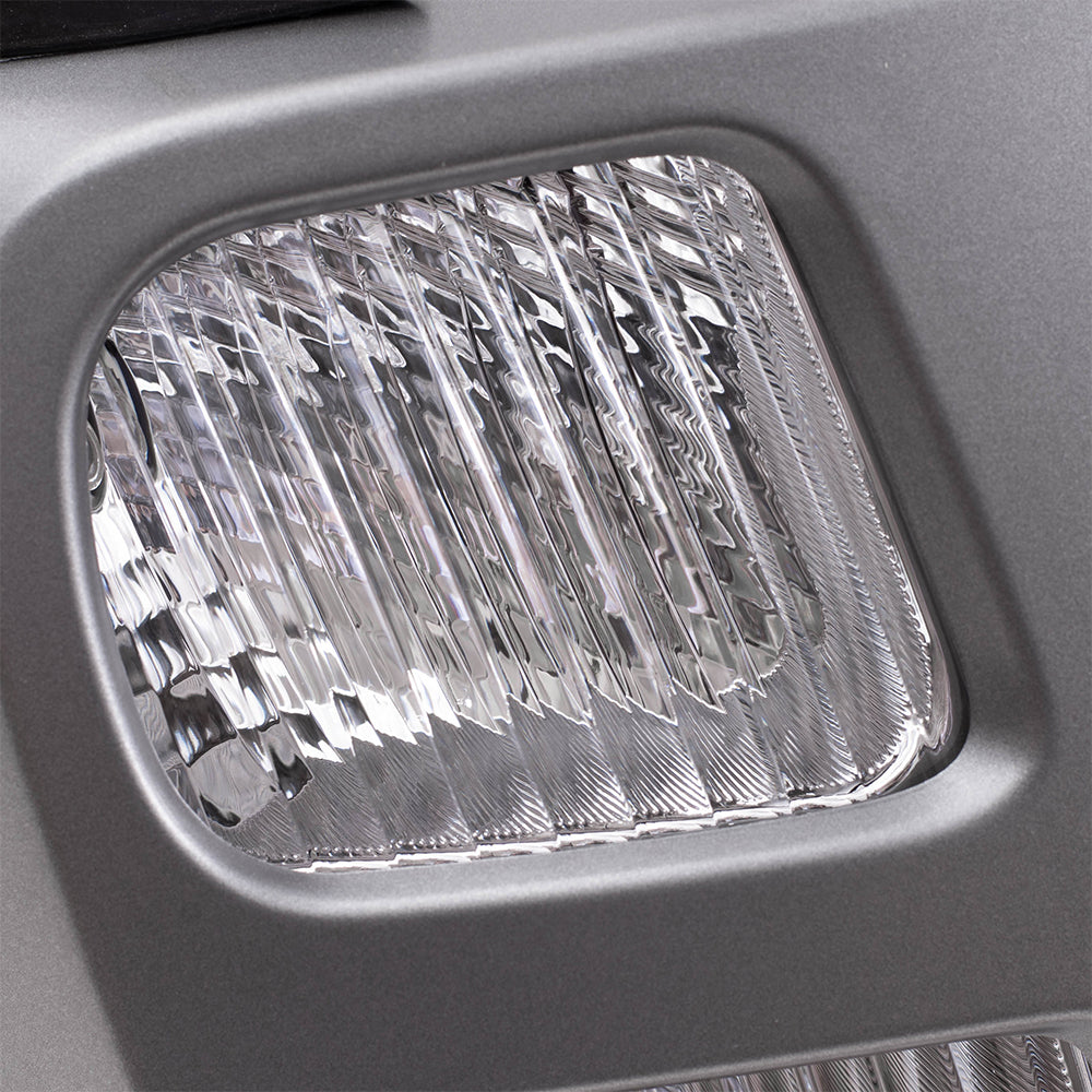 Brock Replacement Driver and Passenger Headlights with Silver Bezels Compatible with 02-04 XTerra SUV 260607Z826 260107Z826