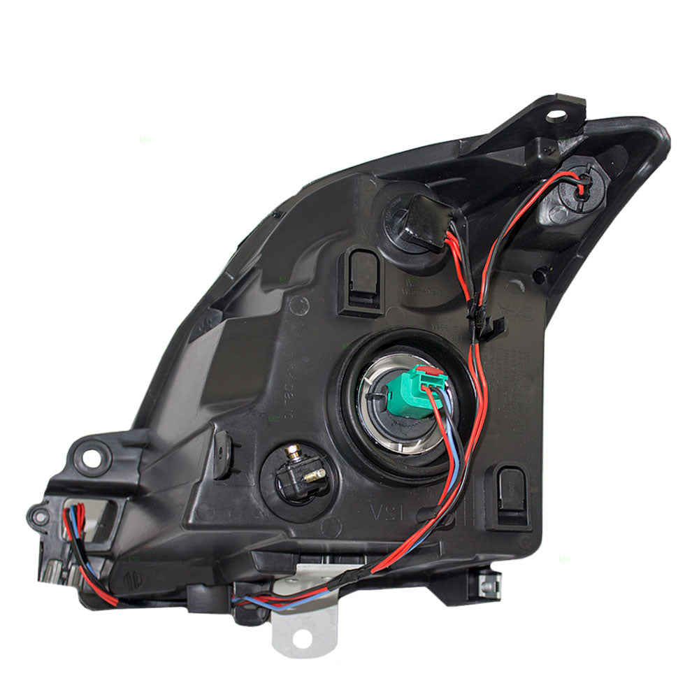 Brock Replacement Passengers Headlight Headlamp with Chrome Bezel Compatible with 10-12 Sentra 26010-ZT50A