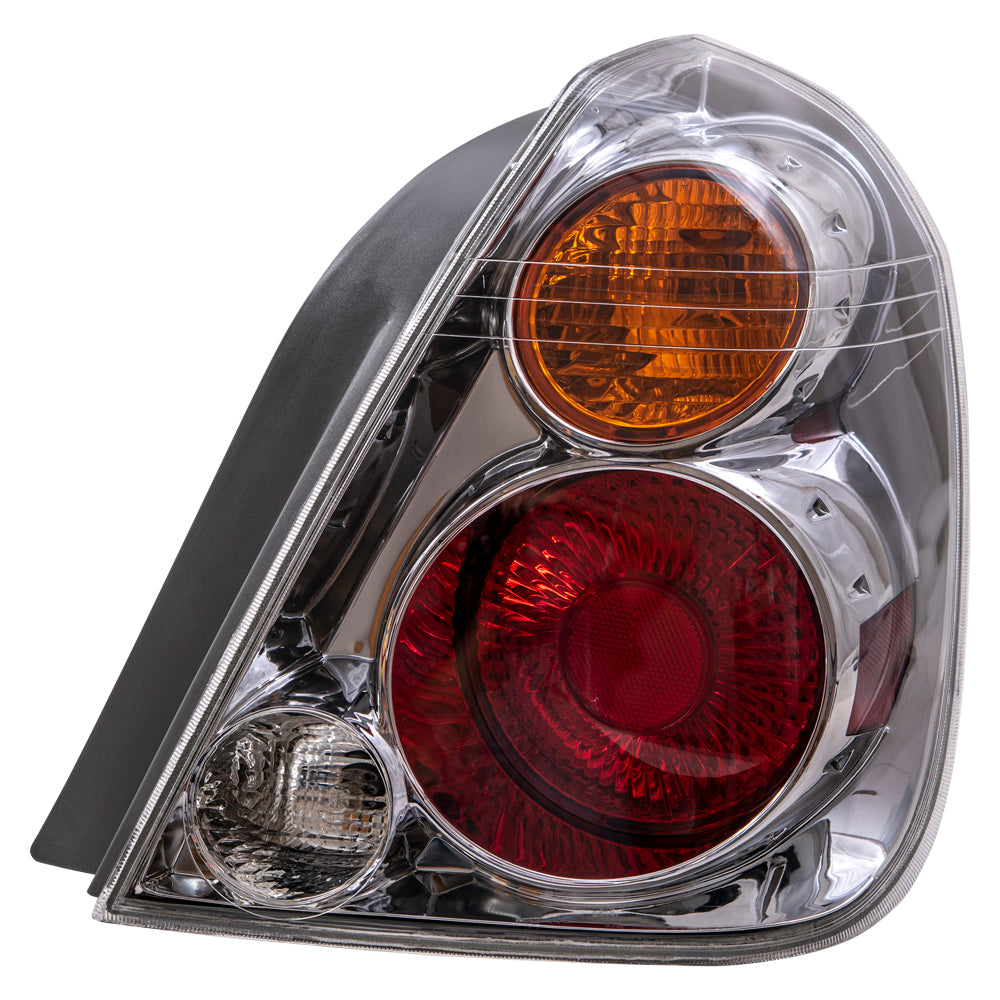 Brock Replacement Driver and Passenger Taillights Tail Lamps Compatible with 02-04 Altima 26555-8J025 26550-8J025