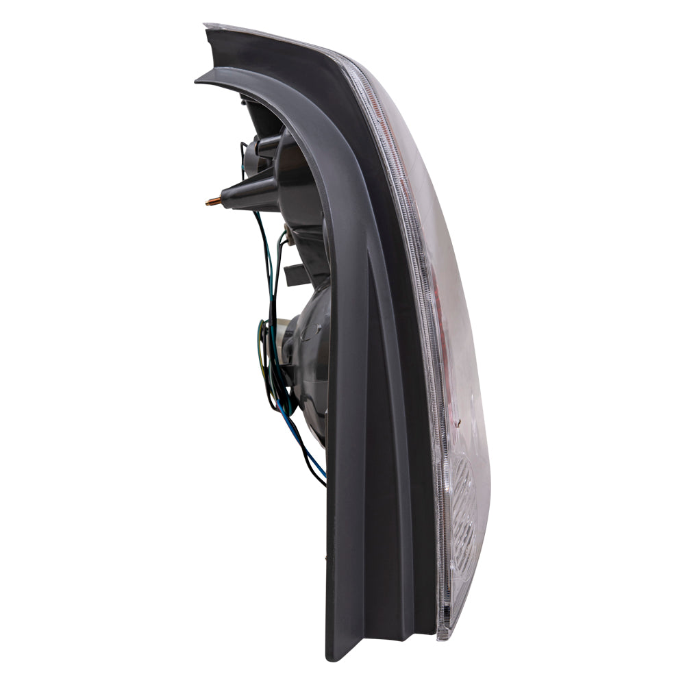 Brock Replacement Driver and Passenger Taillights Tail Lamps Compatible with 02-04 Altima 26555-8J025 26550-8J025