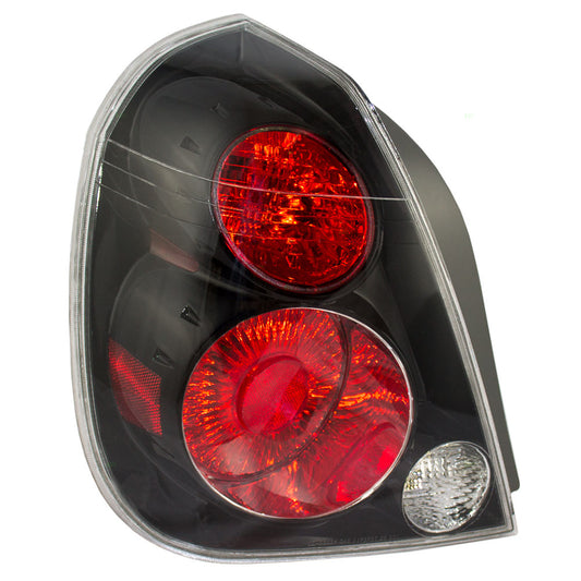 Drivers Taillight Assembly for 05-06 Nissan Altima - Black Trim 26555-ZB725