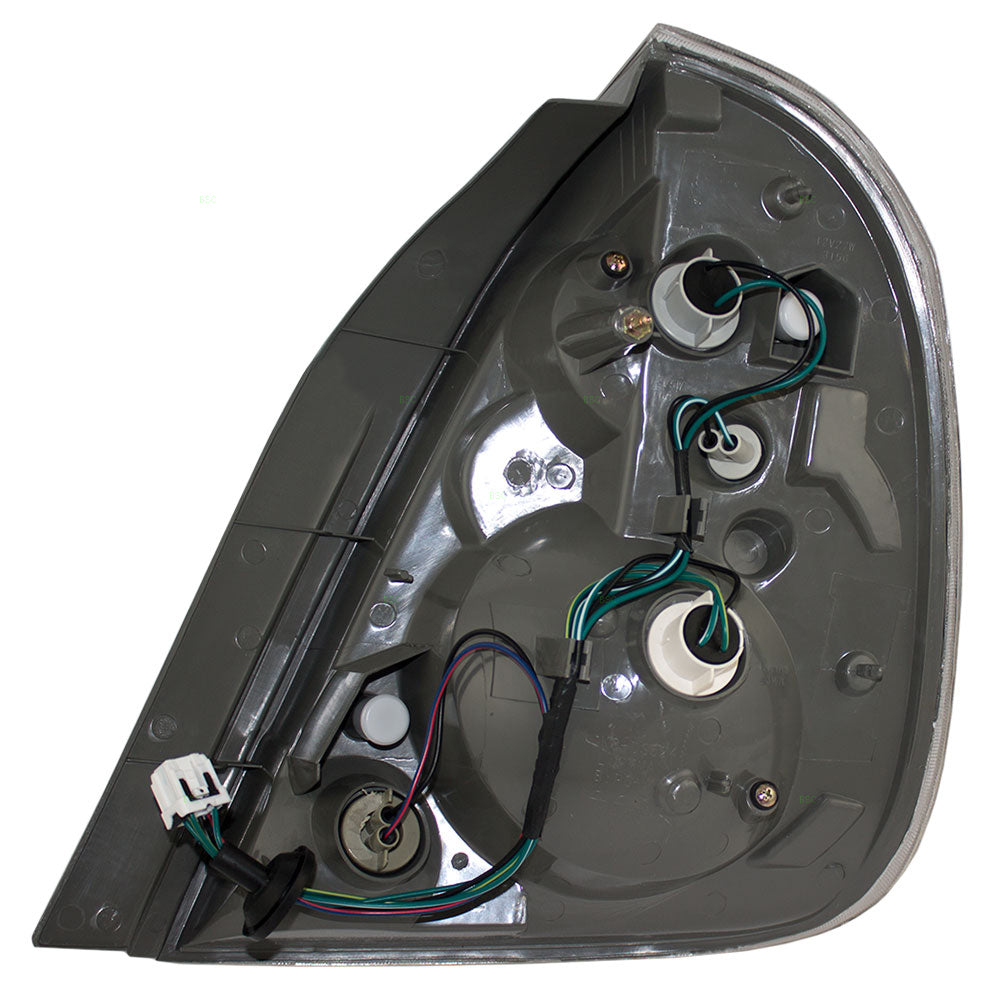 Drivers Taillight Assembly for 05-06 Nissan Altima - Black Trim 26555-ZB725