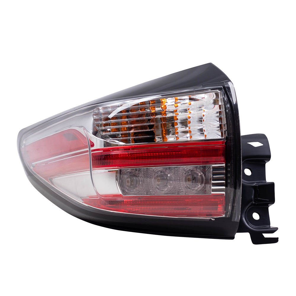 Brock Replacement Driver Tail Light Compatible with 2015-2018 Murano