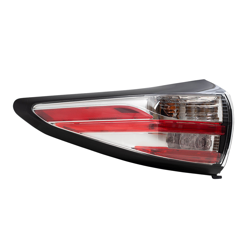 Brock Replacement Driver Tail Light Compatible with 2015-2018 Murano