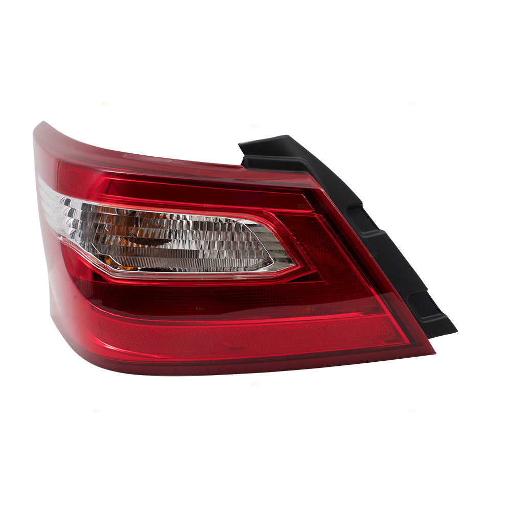 Brock Replacement Drivers Taillight Tail Lamp Quarter Panel Mounted Compatible with 16-17 Altima Sedan 265559HS0A