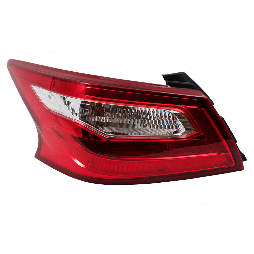 Brock Replacement Pair Set Taillights Tail Lamps Quarter Panel Mounted Compatible with 16-17 Altima Sedan 265559HS0A 265509HS0A